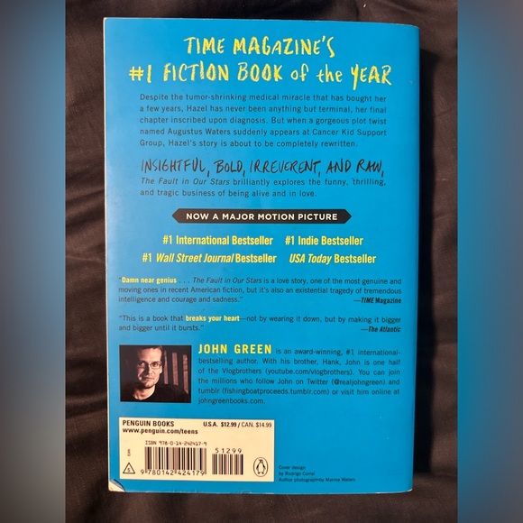 “The Fault in Our Stars” Book, Excellent used condition - Picture 2 of 2
